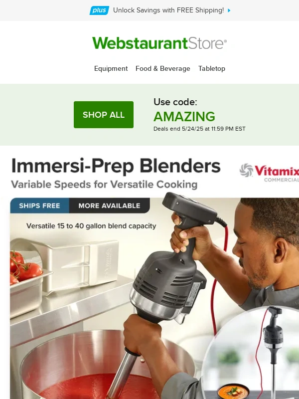 WebstaurantStore - A-MAY-zing prices await today!