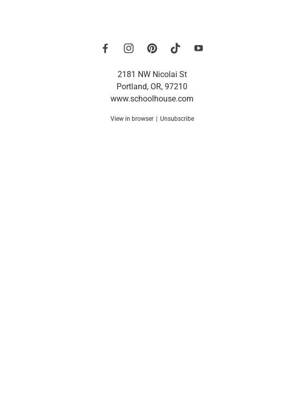 Schoolhouse - Up to 70% Off Ends Tonight ?