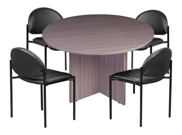 Boss Office Products 47-Inch Conference Table and Stackable Chair Set