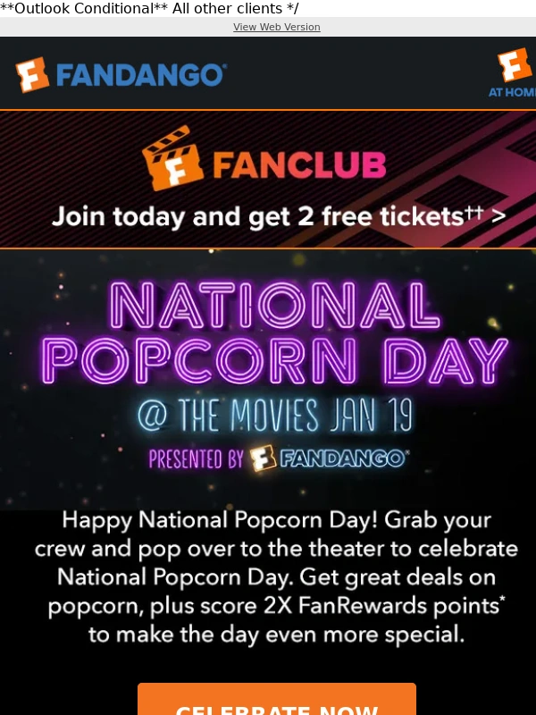 Fandango - Happy National Popcorn Day! ?
