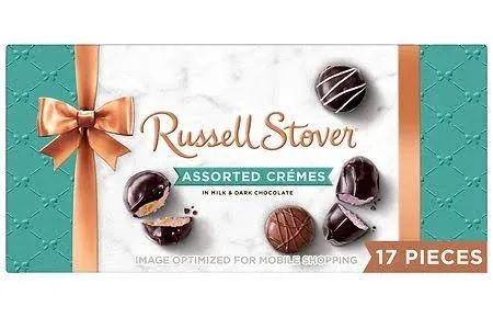 Russell Stover Assorted Cremes, in Milk & Dark Chocolate - 9.4 oz