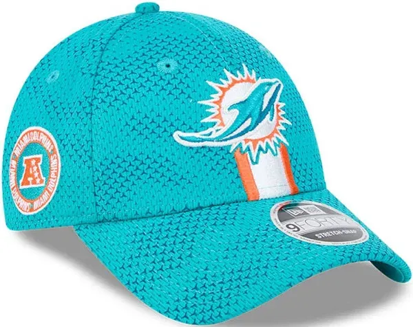 Miami Dolphins New Era 2024 Sideline 9FORTY Adjustable Stretch-Snap Hat