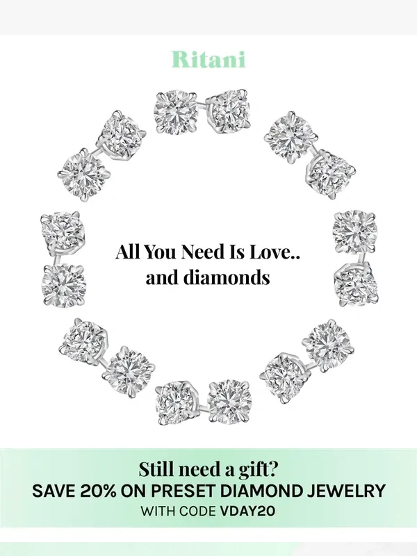 Ritani - Last Call For Valentine’s Day Gifts!