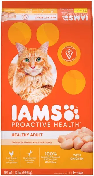 Iams Proactive Health Healthy Adult Dry Cat Food with Chicken