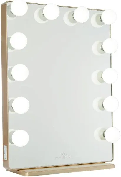 Impressions Vanity Hollywood Glow XL 2.0 Lighted Vanity Mirror with Detachable Base
