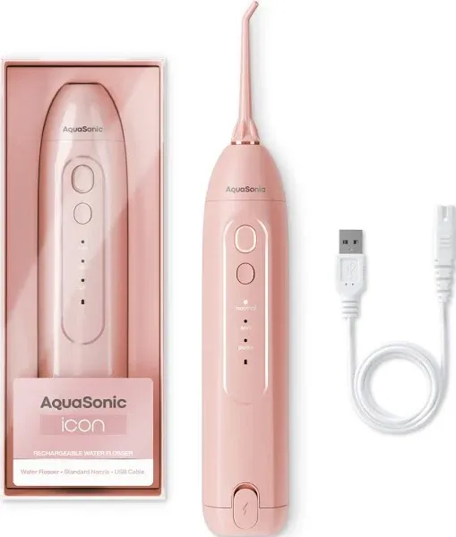 AquaSonic Icon Electric Water Flosser Cordless Rechargeable