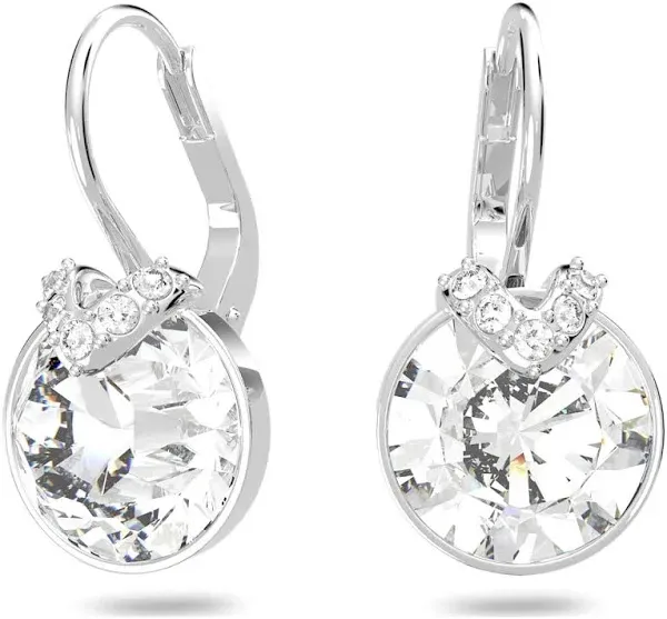 Swarovski Bella V Drop Earrings Round Cut