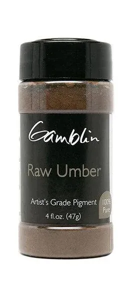 Gamblin Dry Pigment Raw Umber 4 oz