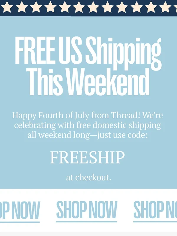Thread Wallets - Celebrate with Free Shipping ??