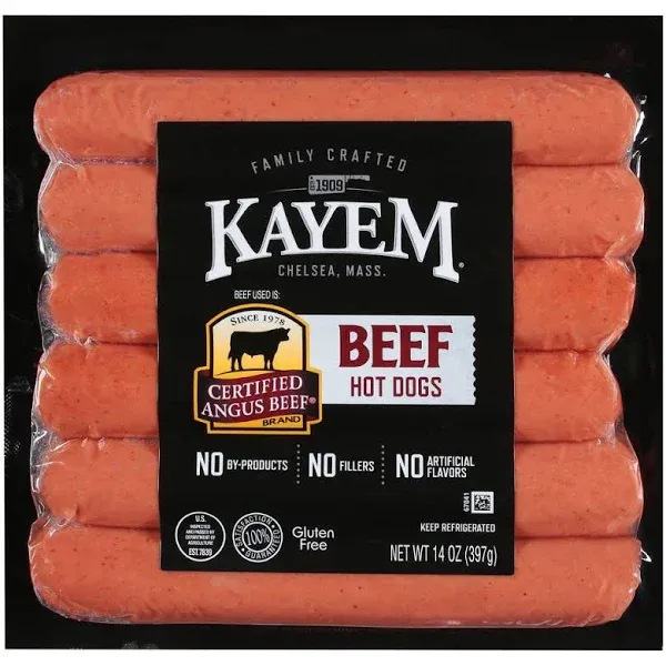 Kayem Beef Hot Dogs