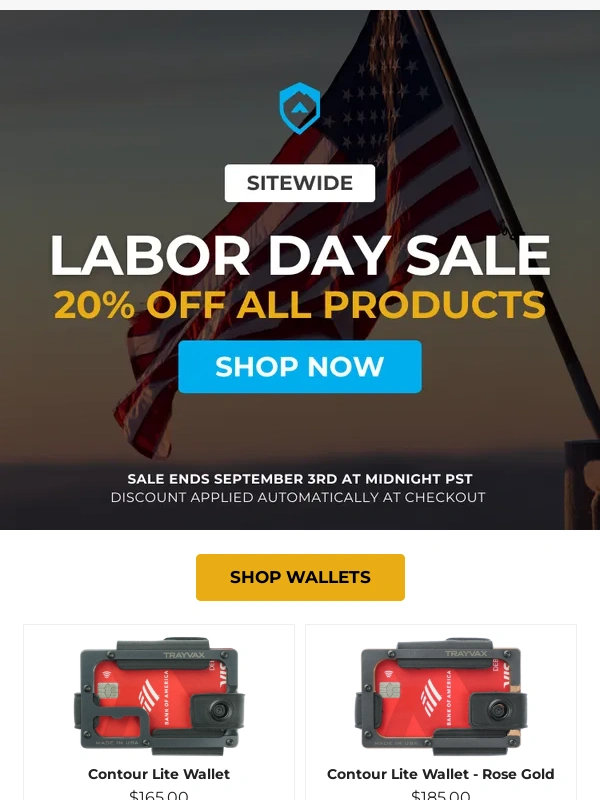 Trayvax - Sale Ends Tomorrow