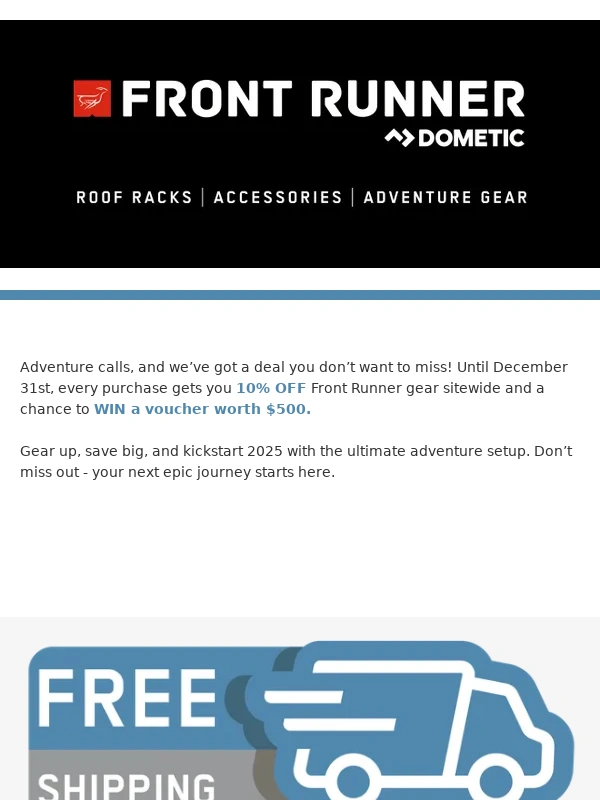 Frontrunner - Feeling Lucky? Get More Gear This Festive Season!