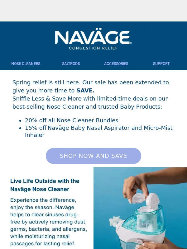 Navage - SPRING SALE EXTENSION!