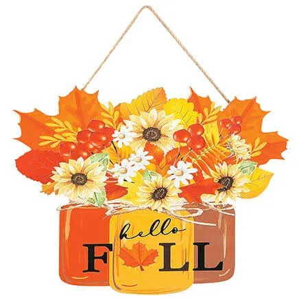 Holiday Peak Hello Fall Sign