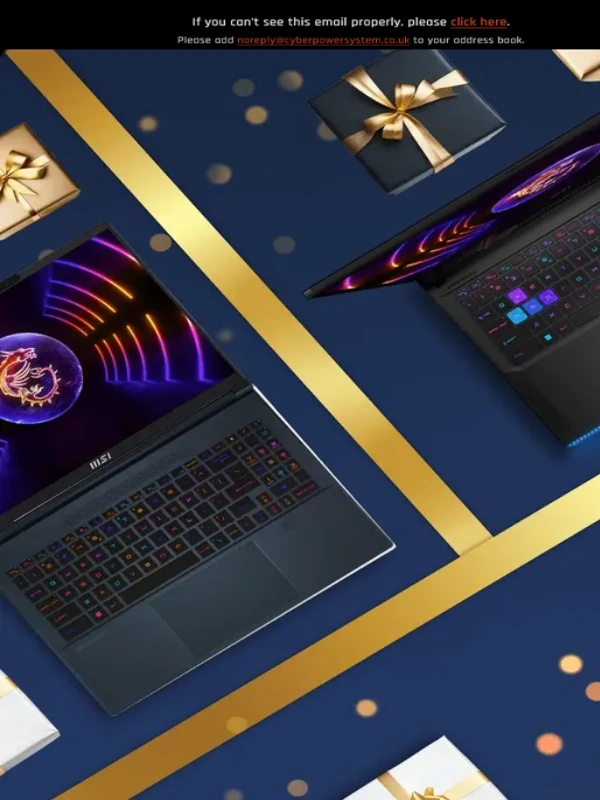 Cyberpower UK - MSI Laptop Sale Now on at CyberPowerPC UK!