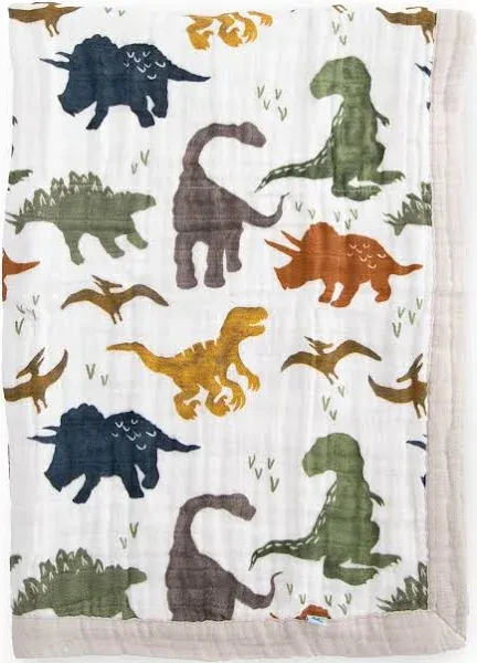 Little Unicorn Dino Friends Baby Blanket
