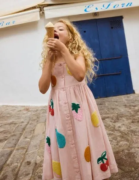 Boden Girls Remy Button Through Dress