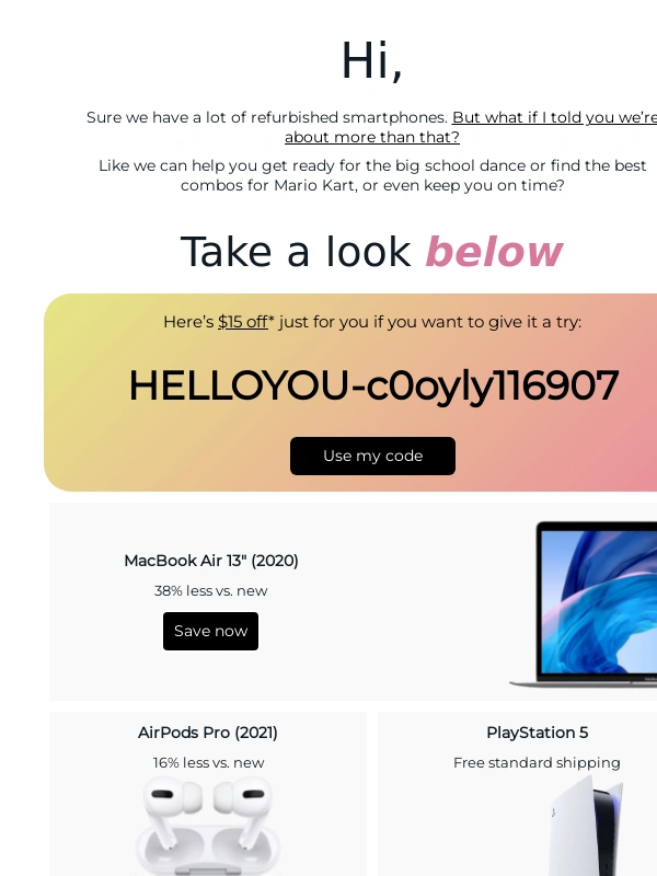 Back Market - Time’s running out on your promo code