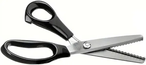 Ergonomic Stainless Steel Fabric Pinking Shears Scissors
