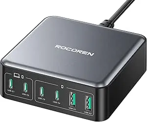 Rocoren 270W 6-Port USB GaN Charging Station