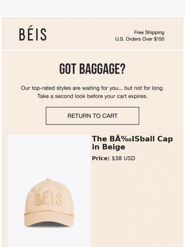 Beis Travel - You left this in your cart!