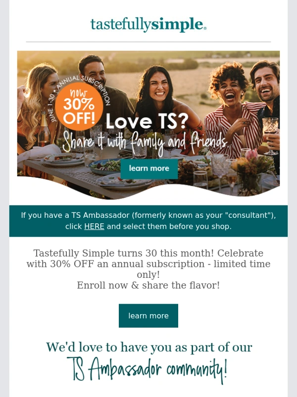 Tastefully Simple - Share TS and earn extra summer cash