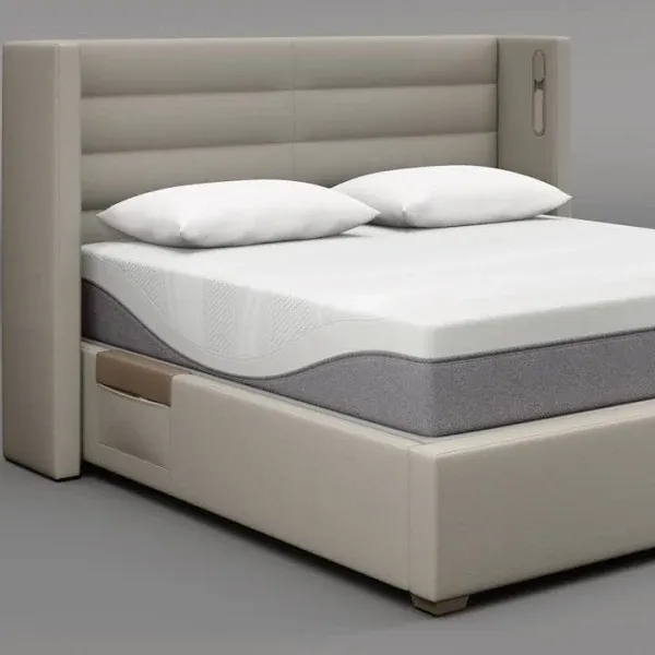 Sleep Number Horizontal Split Channel Upholstered Bed