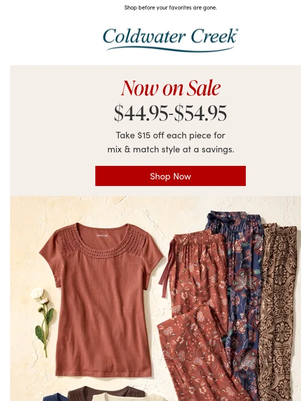 Coldwater Creek - Sale Styles You Won't Want to Miss