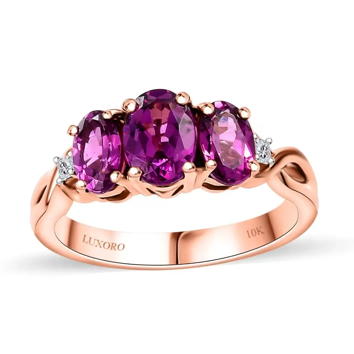 Luxoro Radiant Ember Garnet Ring