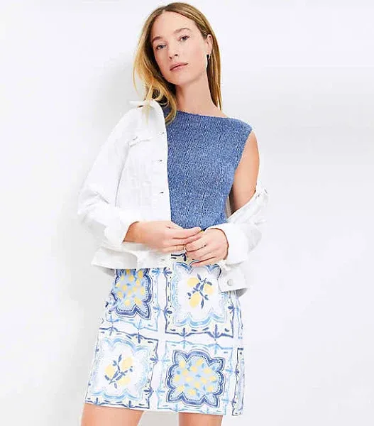 Loft Women's Lemon Mini Skirt