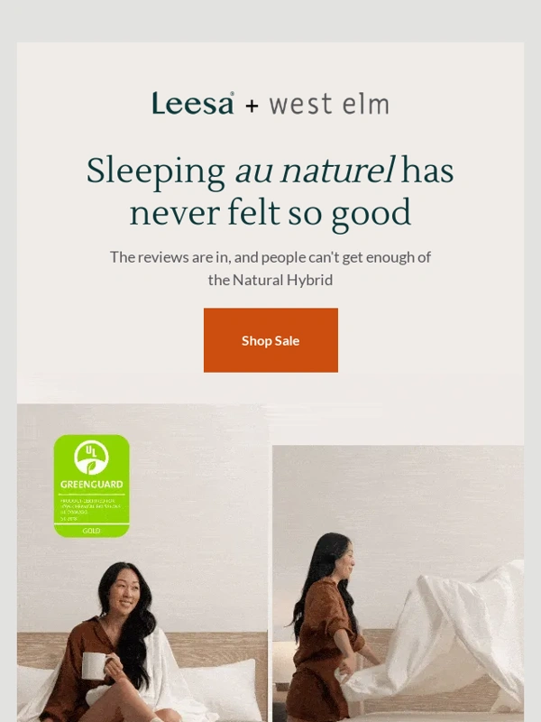 Leesa - Do you sleep “au naturel”?