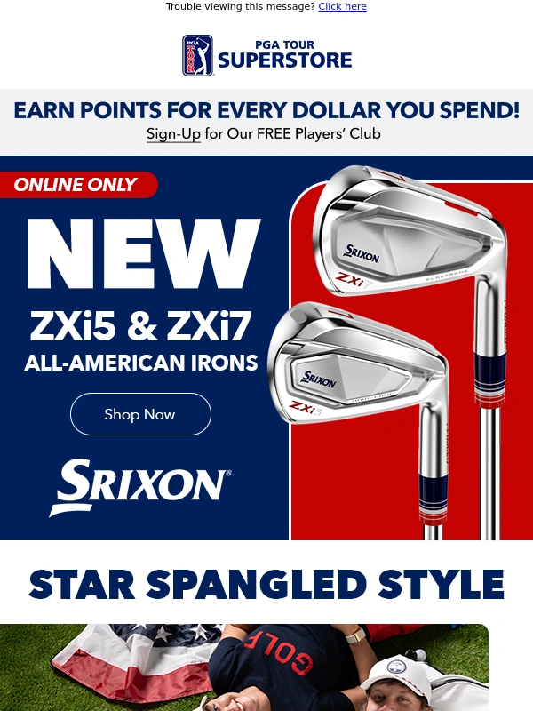 PGA TOUR Superstore - NEW All-American Irons Just Dropped!