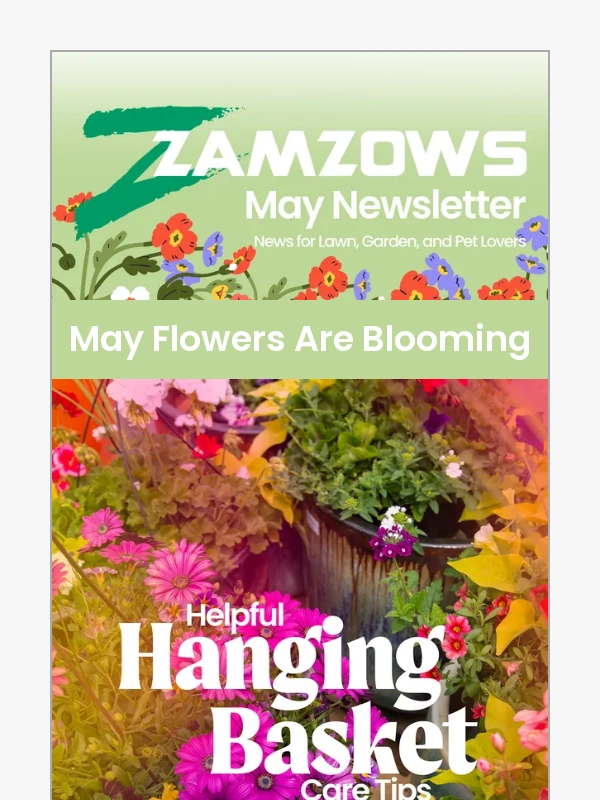 Zamzows - The Zamzows May Newsletter!