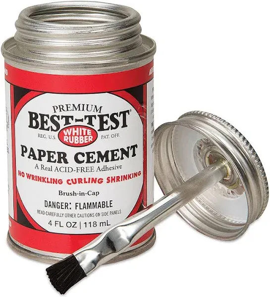 Best-Test Paper Cement 4 oz.