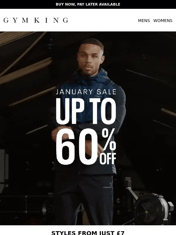 Gym King - Styles from just £7 | Jan Sale