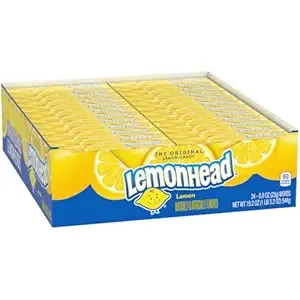 24-Count 0.8-Oz Lemonhead Hard Lemon Candy Boxes