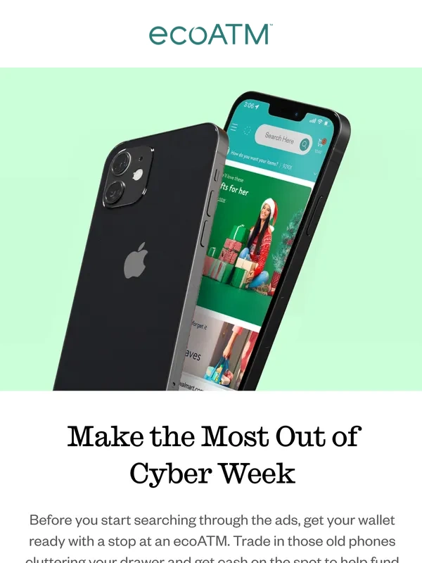 ecoATM - Cyber Week is coming! Get ready with ecoATM