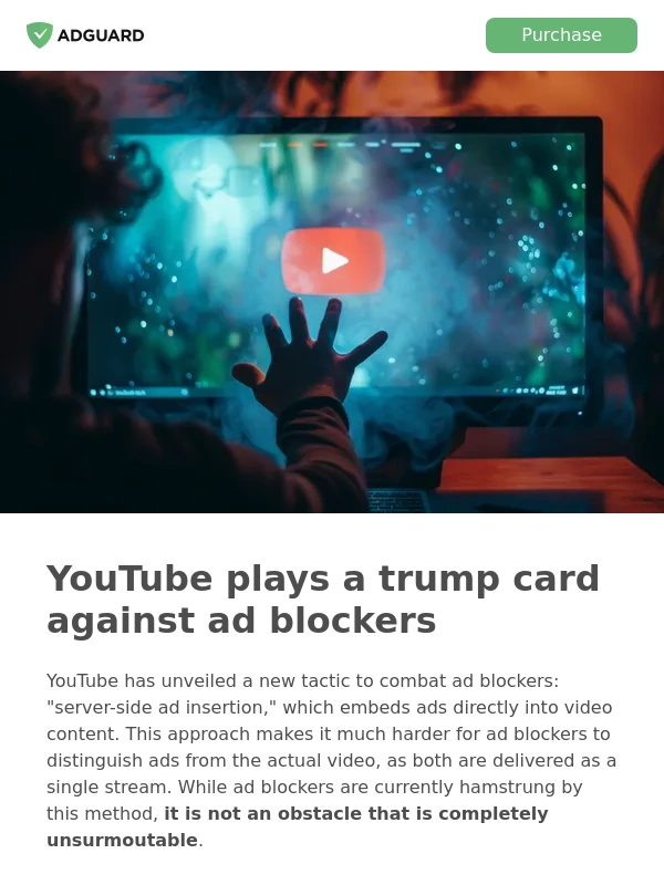 AdGuard - ? YouTube’s server-side ads: What this means for your ad blocker