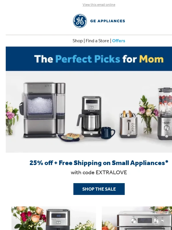 GE Professional Discounts - From Coffee to Cooking—Gifts Mom Will ?
