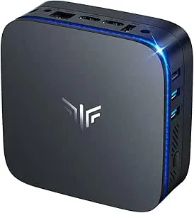 KAMRUI Mini PC 12GB DDR4 256GB SSD, AK1PRO Mini Computers, Celeron N5105 Small Desktop Computer with Dual HDMI Outputs, Support 2.5-inch SSD, 4K, 2.4G/ 5.0G WiFi, Gigabit Ethernet for Home Office