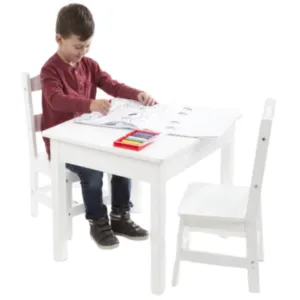 Melissa & Doug Wood Kid's Table & Chairs Set
