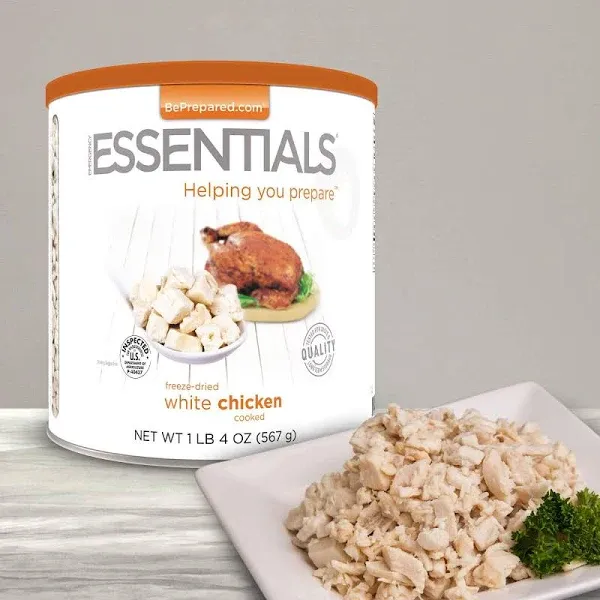Emergency Essentials Cooked White Chicken Freeze-Dried