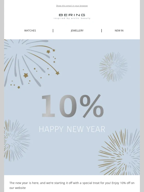 Bering - Kickstart the New Year with 10% Off! ?