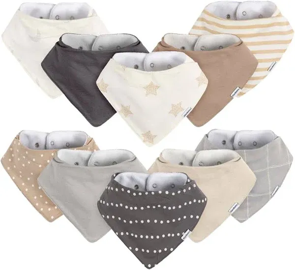 Gerber 10-Pack Baby Jersey Bandana Bibs