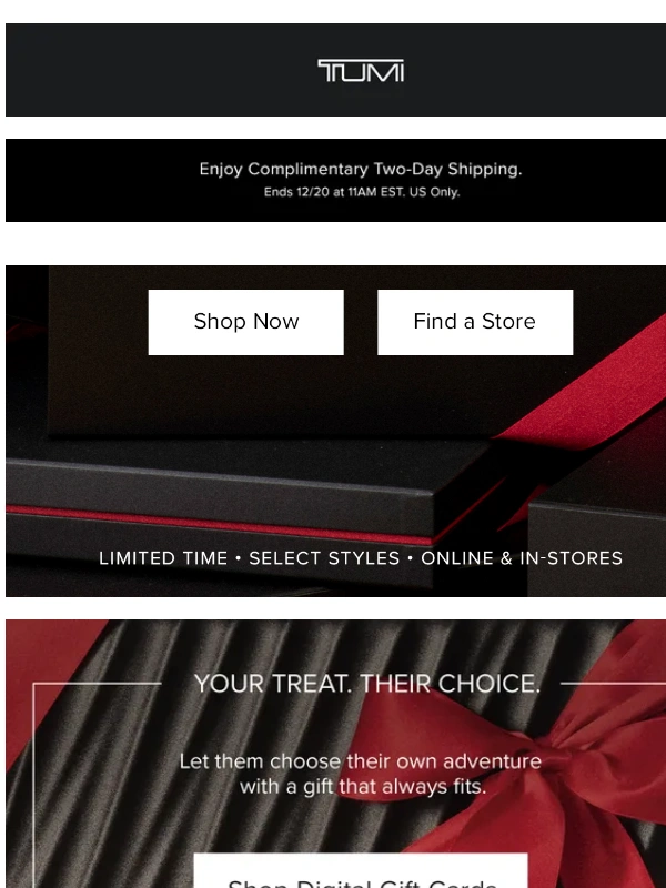 Tumi - Your Reminder: Semi-Annual Sale Ends Soon