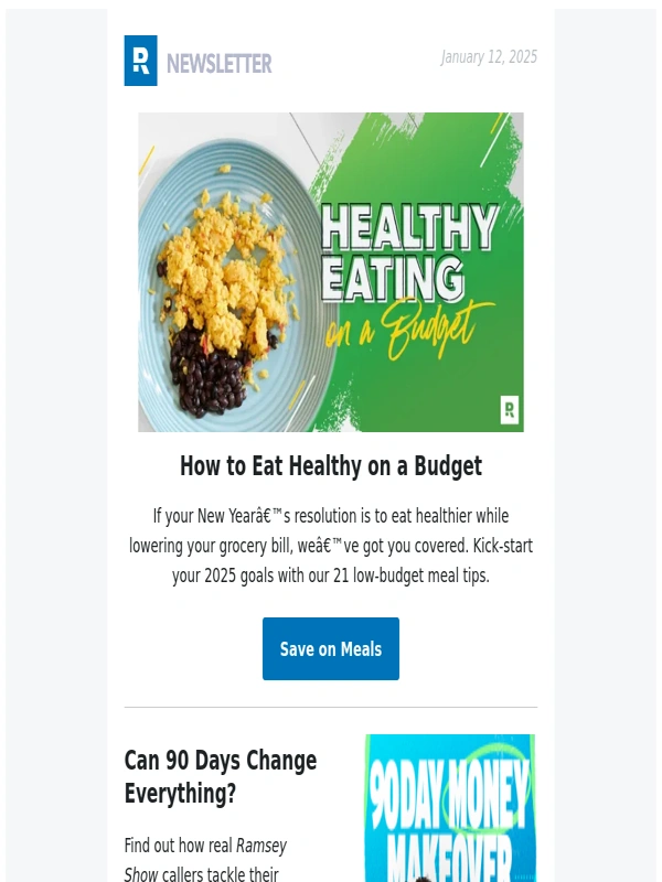 Ramsey - How to Eat Healthy on a Budget
