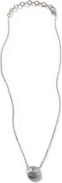 John Hardy Sterling Silver Carved Chain Pendant Necklace