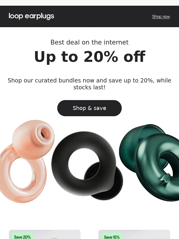 Loop Earplugs - Up to 20% off ?