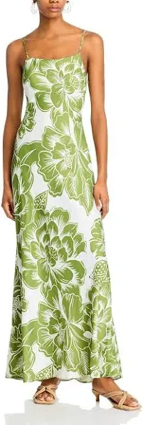 FARM RioChita Woodcut Green Maxi Dress - Exclusive