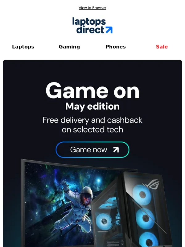 Laptops Direct - Game on this Payday